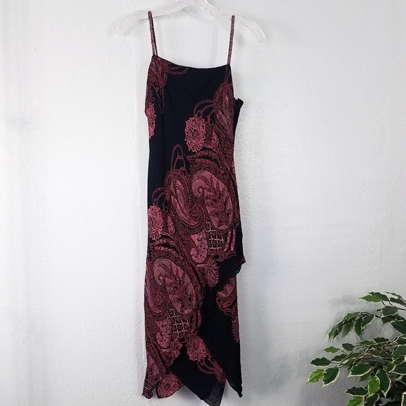 Eva Blue Dresses & Skirts - Eva Blue Ruffle Beaded Dress